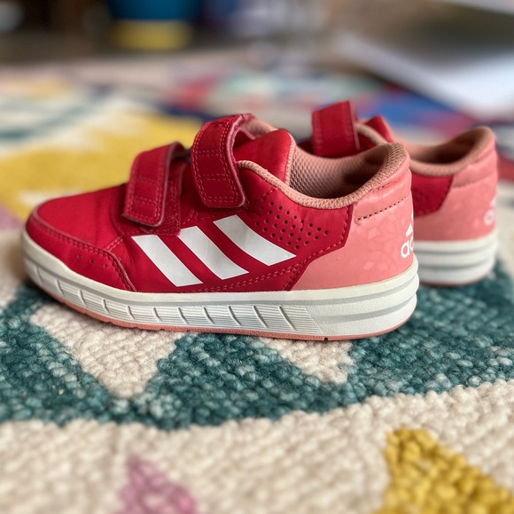 Play Condition adidas Velcro shoes- coral & pink - Picture 1 of 6